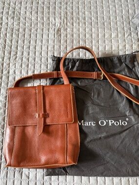 Marc O'Polo Women's Leather Crossbody Bag in Cognac